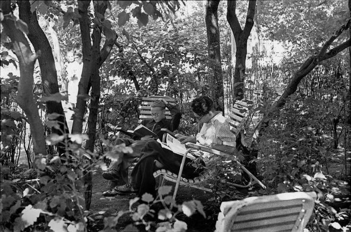 Центральный парк культуры и отдыха имени Горького. СССР, Москва, 1954 год.