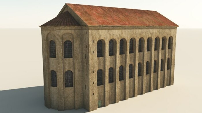 3D-модель Аула Палатина. \ Фото: turbosquid.com.