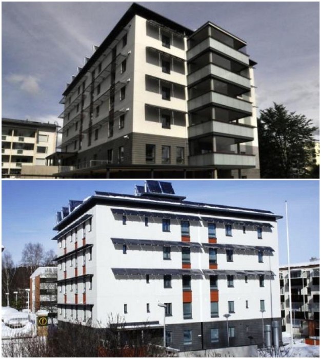 Первый дом, созданный совместной компанией Kuopio Student housing Ltd (Luukku, Финляндия).