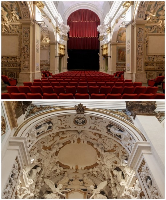 Старинная церковь с роскошным убранством трансформировалась в Teatro San Filippo (Италия). | Фото: cantualeantonianum.com.