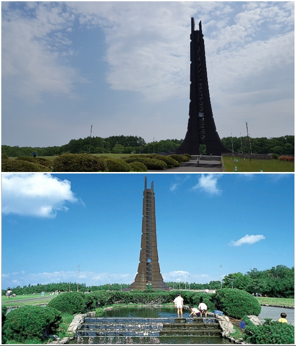 Высота башни составляет 100 м, что соответствует 100-летию (Centennial Memorial Tower, Япония). | Фото: commons.wikimedia.org/ whatscheaper.com.