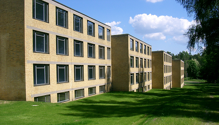 Здания школы Профсоюзов в Бернау. Ханнес Мейер, 1928-1930