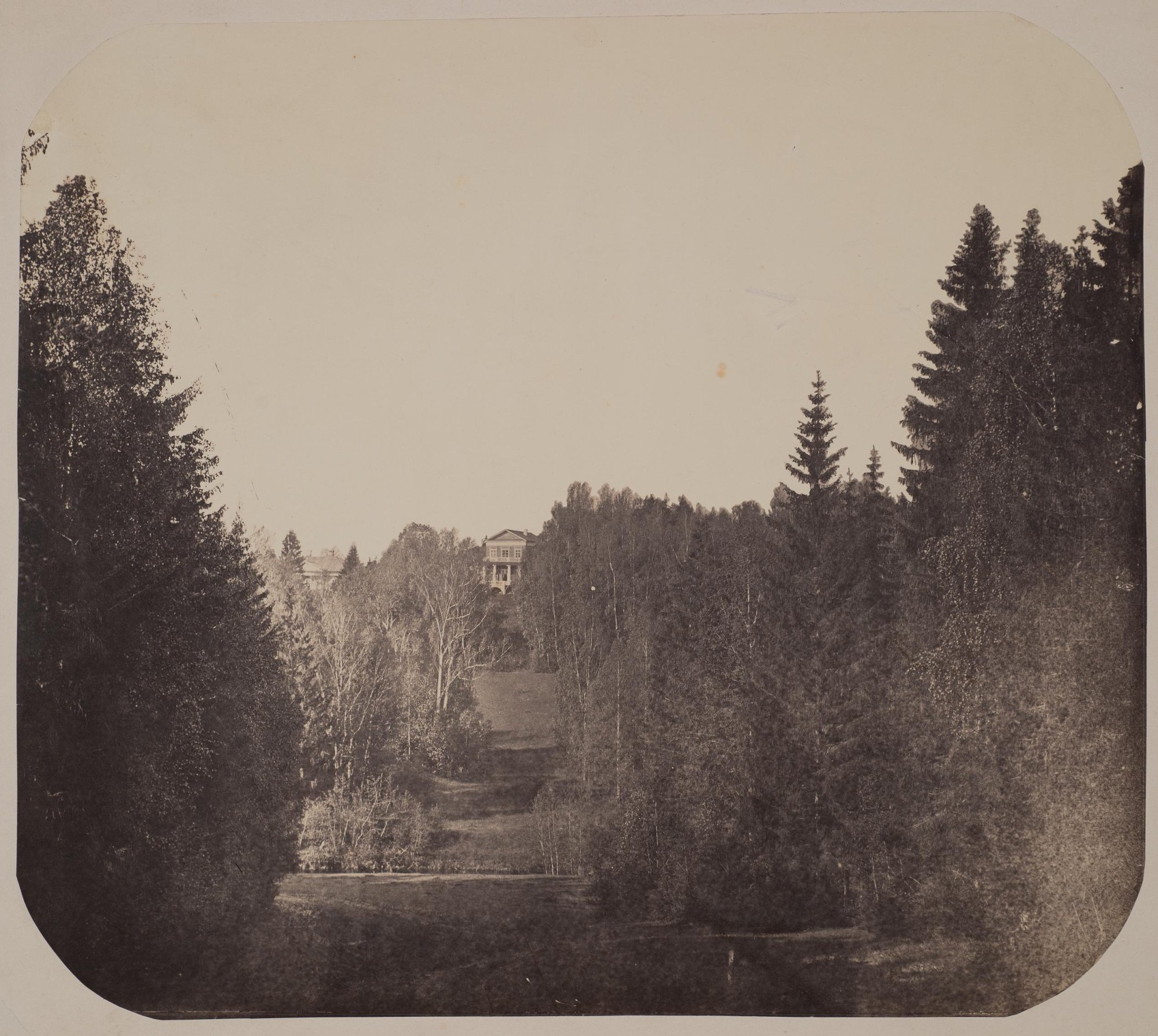 1860-е. Абрамцево, вид со стороны нижнего пруда