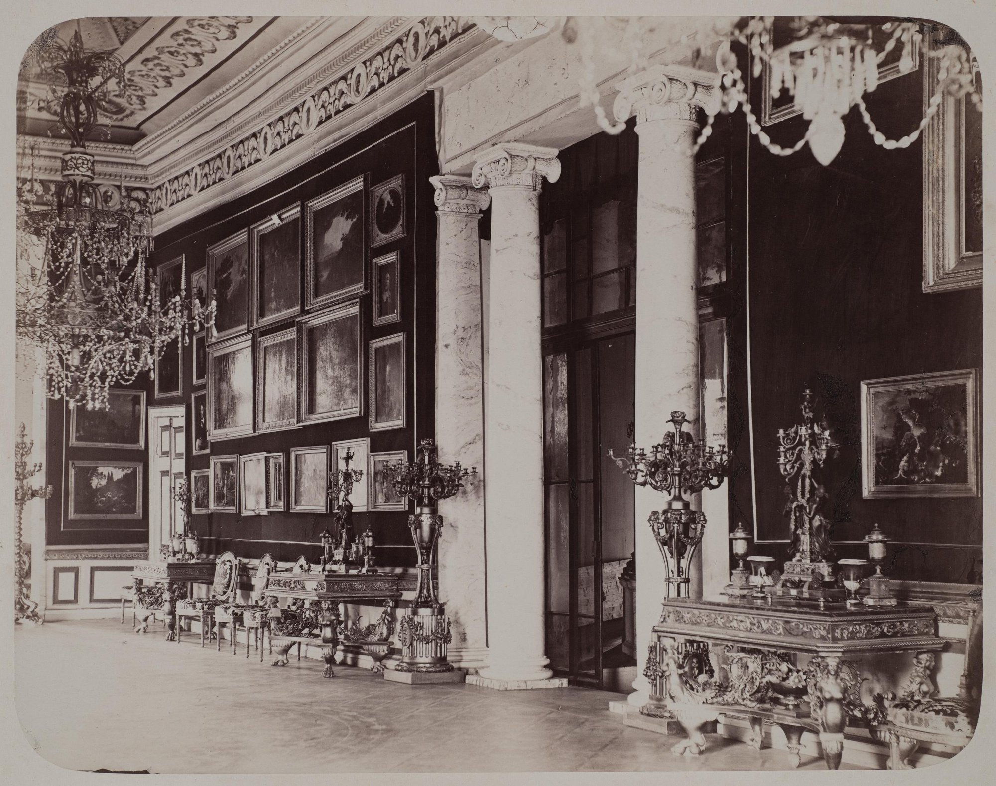 1870-е. Архангельское. Картинная галерея
