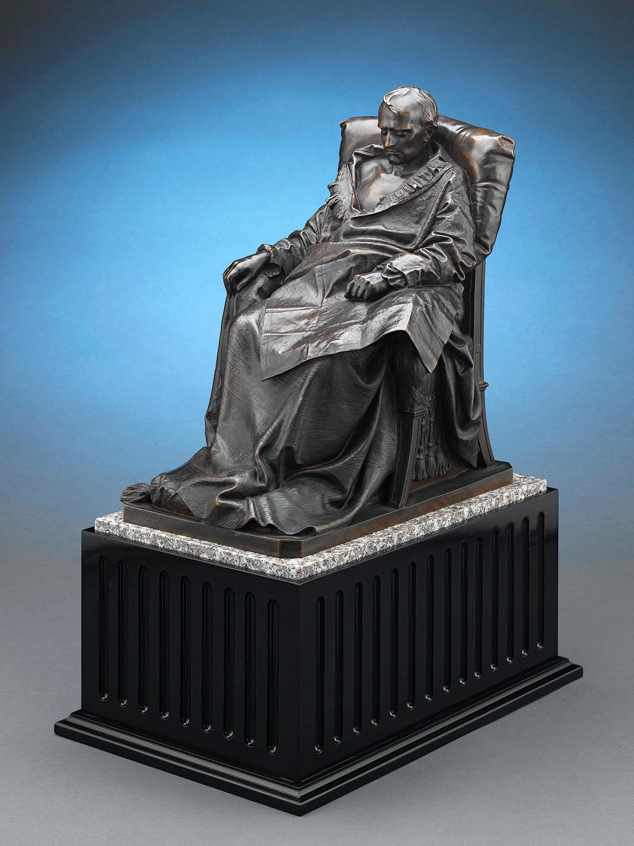 Статуэтка «Последние дни Наполеона». Бронза. Италия, 1867.