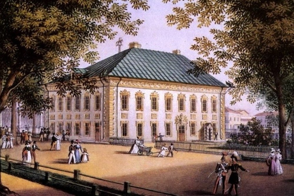 К. Беггров. Дворец Петра I в Летнем саду. 1820-е годы.
