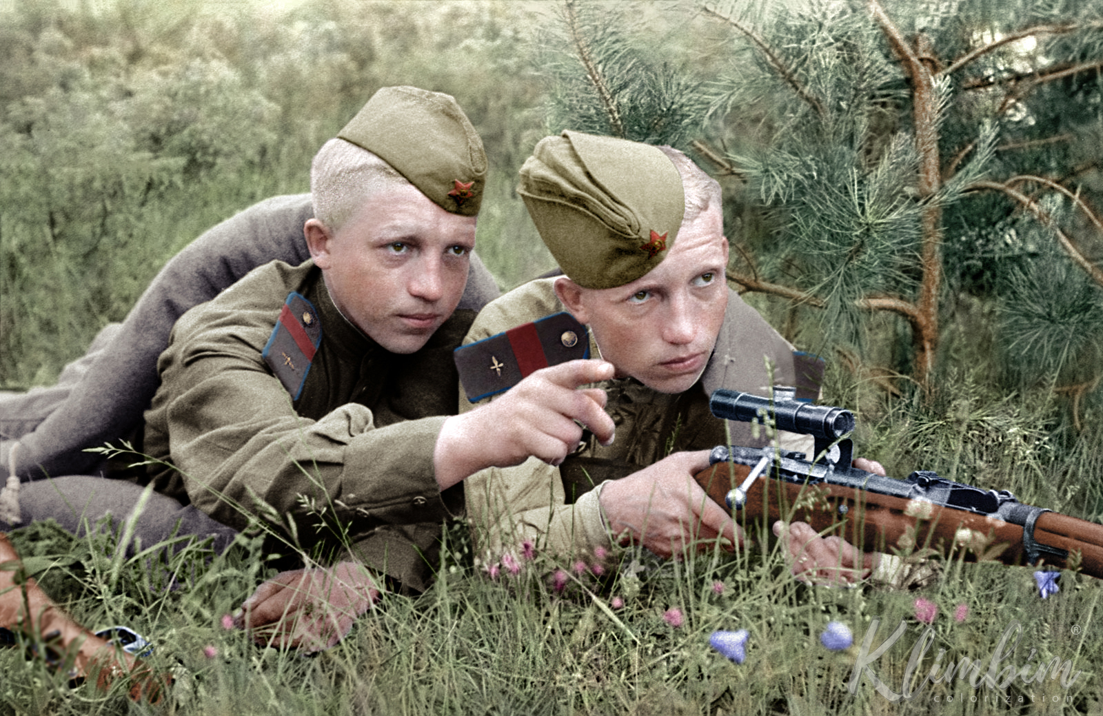 Герои ВОВ в цвете