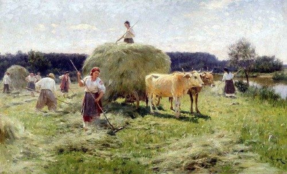 Обычай коллективной помощи в русской деревне